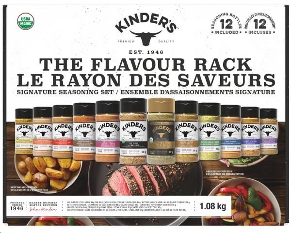 Kinder's Flavour Spice Rack, 12-pack