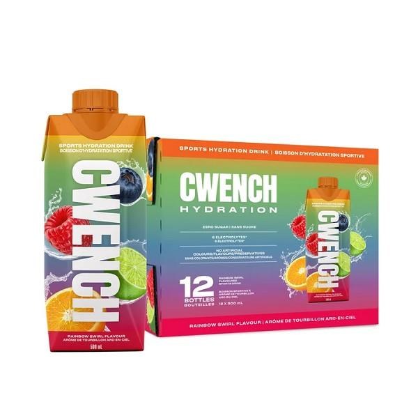 CWENCH Hydration 12 x 500ml - Rainbow Swirl (58019)