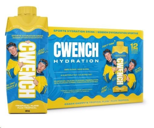 CWENCH Hydration 12 x 500ml - Tropical FLow (58085)