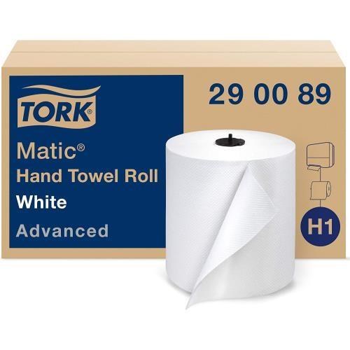 Tork Advanced H1 7.8" Hand Towel White - 700' x 6/CS - SOLD BY CASE - (1) (61369) (290089)
