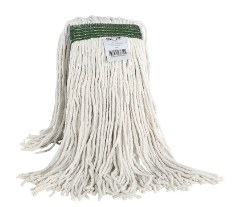 Globe Cot-Pro 32oz WHITE Cotton Mop  Narrow Band Cut End 3232 (12) (02109)