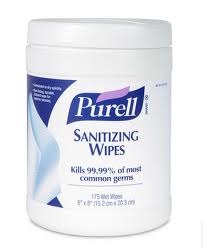 Purell Wipes (175 per cannister) (01757)(01747) - 6 case