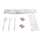 Food Service Kit 6 pc (fork, knife, spoon, napkin, salt, pepper) (28363) cs500