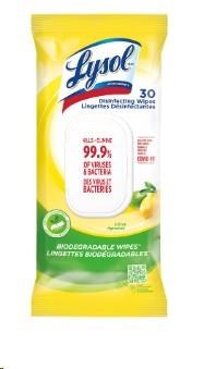 Lysol Disinfecting Wipes Citrus Scent - 30/PKG - (9)(99750)