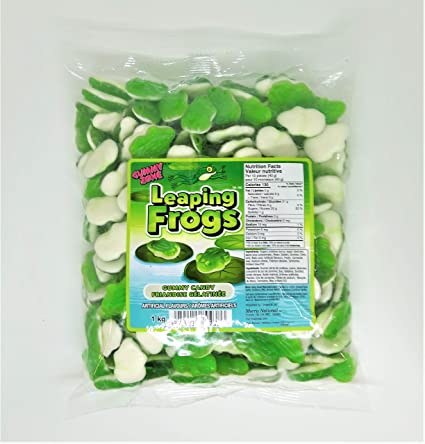 Gummy Zone Leaping Frogs - 1kg (12) (89438)