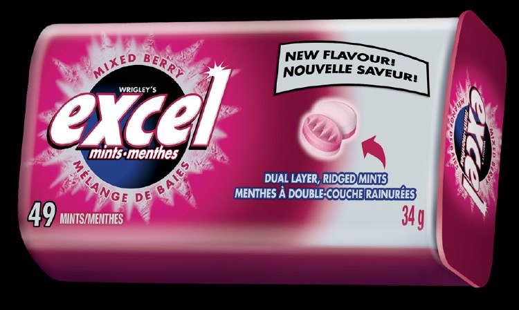 Excel Mint Mixed Berry  8/Box (22414) (12)