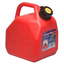 Gas Can 5L Red Self Vent Fuel Can w/ Spout - (8) (20004)