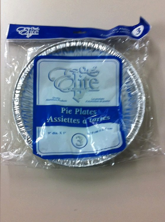 Chef Elite Aluminum Pie Plate 9" - 3/PKG - (24)(90018)