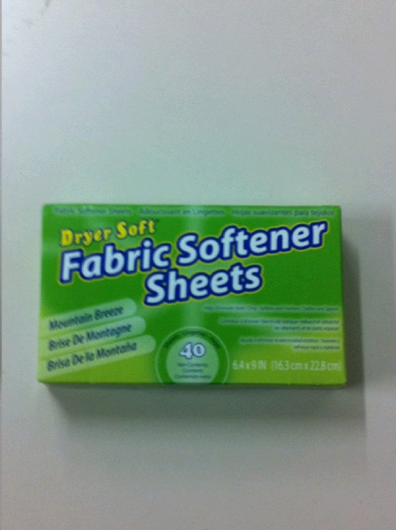 Fabric softener sheets - dryer soft / mountain breeze - 40sheets (10114 or 90213) (24)(91740)