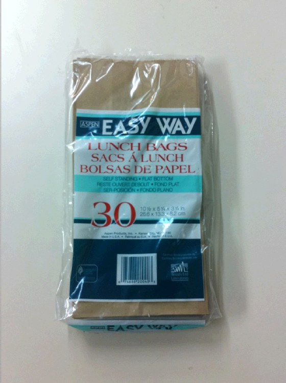 Chef Elite Paper lunch brown bag - 30pk (91779) (40)