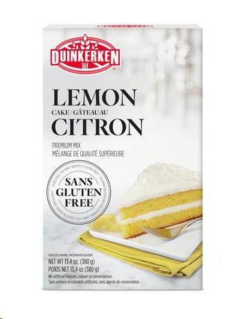 Duinkerken Premium Gluten free lemon cake mix - 380g (6) (00016)