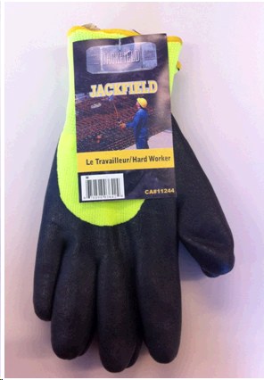 Bin #4 - Yellow Thermal Glove with Nitro Palm - large (90-455) (03643)