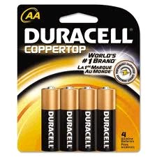 Duracell Coppertop AA - 4 per card (56) (41501)