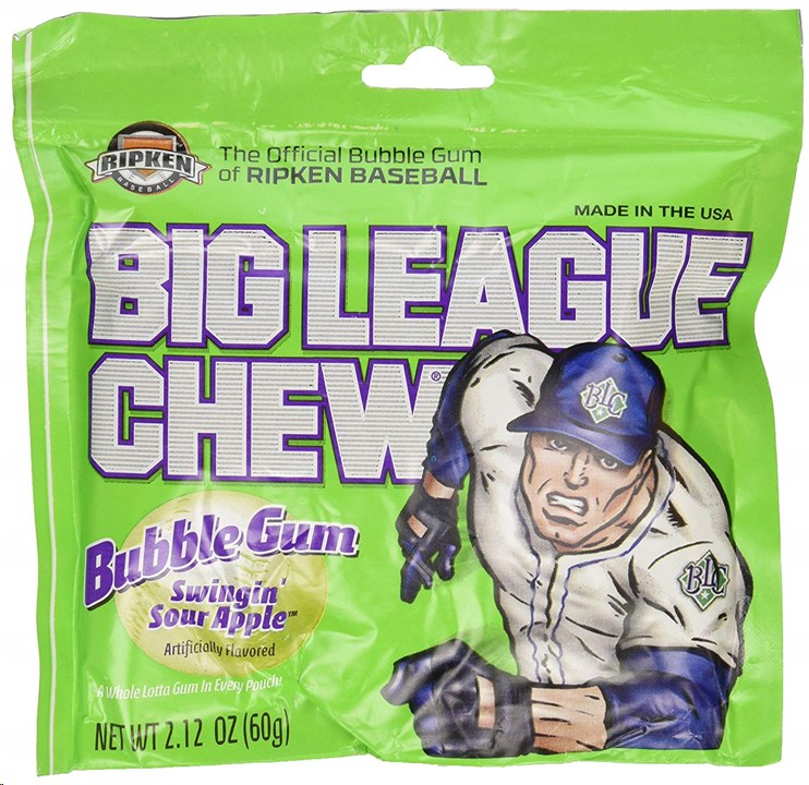 Big League Chew Swingin Sour Apple - 12/BOX  (9) (95944/95909)