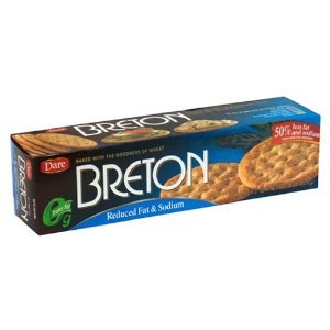 Breton Wheat Crackers 50% Less Salt 200g (67070) (12)