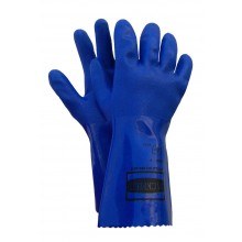 BIN # B - Blue PVC Fishing Gloves - Medium (90-6612) Size 8