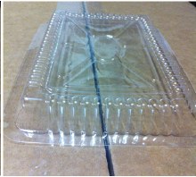PLASTIC DOME Lid  For Oblong Foil Container  1.5lb Container  500/case P245500