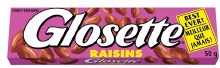 Glosette Raisins Hershey Regular 50g - 18/Box (47023)(6)