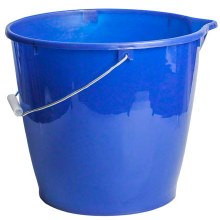 Blue Pail/Bucket 12L With Handle - Sold By Each (24) (01012)