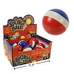 Additional picture of Tri Colour Sponge Ball 2.5" - (24)(07425)