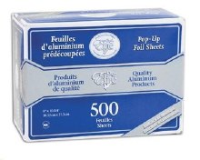 Pop Up Aluminum Foil sheets 8" x 10.75 (47gauge) - box 500 (6)(90472)