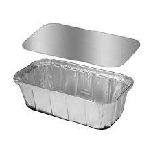 WP Foil Rectangle Oblong Container  1LB - 1000/cs (Board Lid=5705L) (Plastic Lid = 5705DL) (51334)