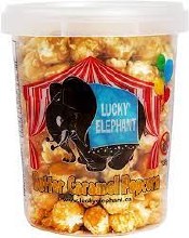 Lucky Elephant Novelty Butter Caramel Popcorn - 135g (24) (01399)