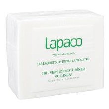 Additional picture of Lapaco White Dinner Napkin - 15.5" x 16" - 500/CASE (514-001) (51401)
