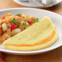 FROZEN - Burnbrae Farms Colby Cheese Folded Omelette - 72 x 100g (00213)
