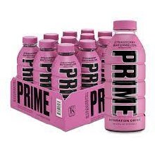 Prime Naturally Flavoured Hydration Drink STRAWBERRY WATERMELON - 12 x 500ml (56097)