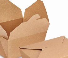Hy Pax Kraft Fold-Top Take-Out Box, Eco - 5.08" x 4.25" x 2.52" - #1 - 450/CS - SOLD BY CASE - (1) (00923) (HPE-BPRN-1)