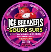 Ice Breaker Mint Sour Assorted Berry 43g - 6/BOX (12) (10869)