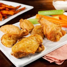 Nikolaos Fully Cooked Plain Chicken Wings (8-10) - 4 x 2KG (1120)