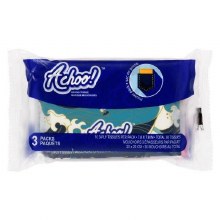 Achoo! Slim Wallet Pack Tissues (waves & lines) - 3 x 10ct (12) (15172)