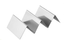 Omcan Taco Holder, Stainless Steel, 2-3 Slots (47348)