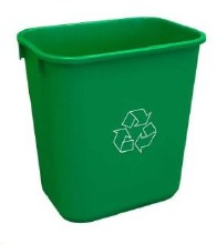 Globe Med Waste Can Green 26 L (12) (00130)