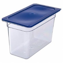 Carlisle Smart Lid, Blue, 1/3 Size, For Clear Plastic Insert, Cold Food Pan (86283)