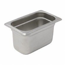 Carlisle Clear Plastic Insert, Cold Food Pan, 2.5" Deep, 1/9 Size (82689)