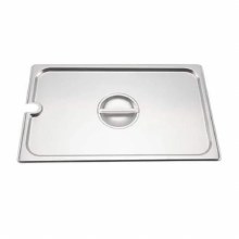 Cover, Notch, Full Size, for Steam Pan Insert, Stainless Steel Insert (05529)