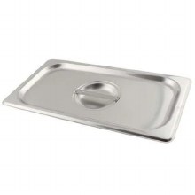 Cover, Solid, 1/3 Size, for Steam Pan Insert, Stainless Steel Insert (05548)