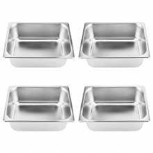 Steam Pan Insert, Stainless Steel Insert, 6" Deep, 1/2 Size (81206) (00037)