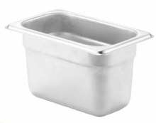 Steam Pan Insert, Stainless Steel Insert, 4" Deep, 1/9 Size (81904)