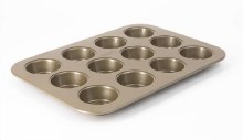Muffin Tray, Aluminum, Heavy Duty, 12-Cup Pan, 40cm - SOLD BY EACH (06272)