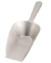 Kitchem Aluminum Scoop Flat Bottom - 4oz (04252)
