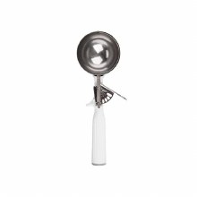 Vollrath Disher, Stainless Steel Scoop, Plastic Handle, #6, White, 5.33oz - SOLD BY EACH (09996)