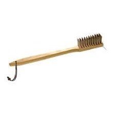 Long Handle Wire Grill Brush w/Scraper (04267)
