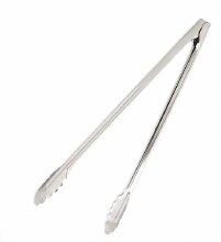 Additional picture of Tongs, Stainless Steel, Utility, Heavy Duty, Satin Finish, 12" (00538)