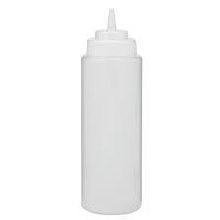 Wide Mouth Squeeze Bottle 32oz, Clear - SOLD BY EACH - (1) (83200)