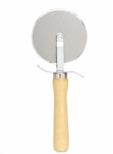 Pizza Cutter, Wooden Handle, 4" (04262)