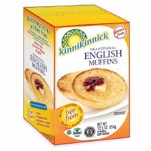 Kinnikinnick Gluten Free Frozen English Muffins - 6/PKG (6) (00054)